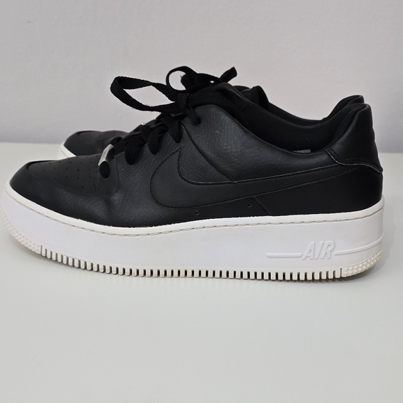 Nike Air force 1 Sage Low Black and white with box - Picture 2 of 5